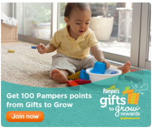 free Pampers Gifts to Grow points