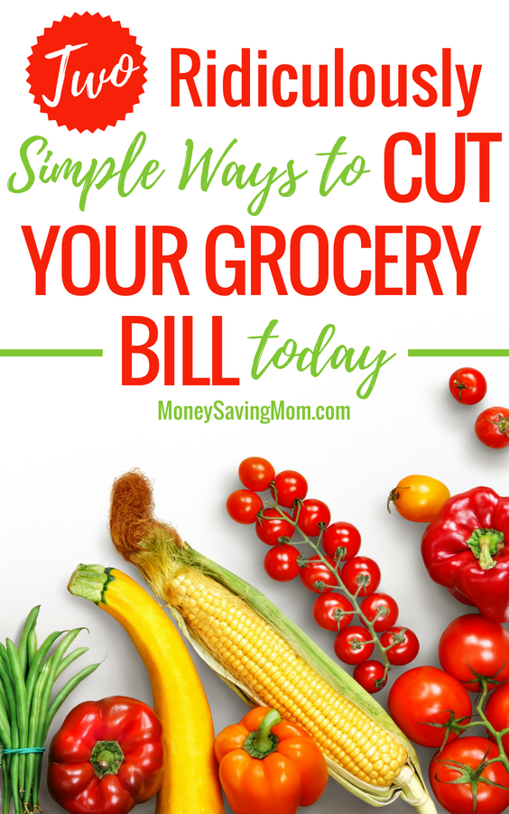 Want to cut your grocery bill? Try these 2 simple tips -- they're SO ridiculously easy!