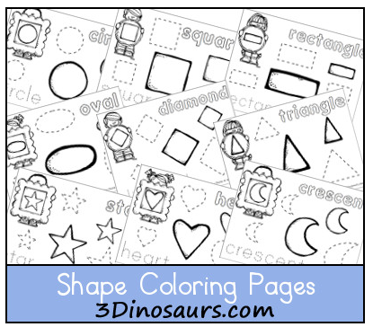 printable shapes coloring pages