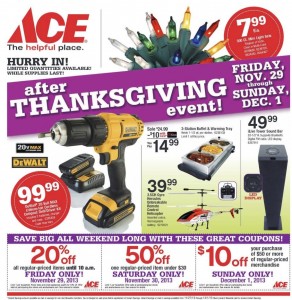 Ace Hardware Black Friday Ad 2013