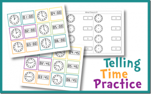 Telling Time Practice Cards