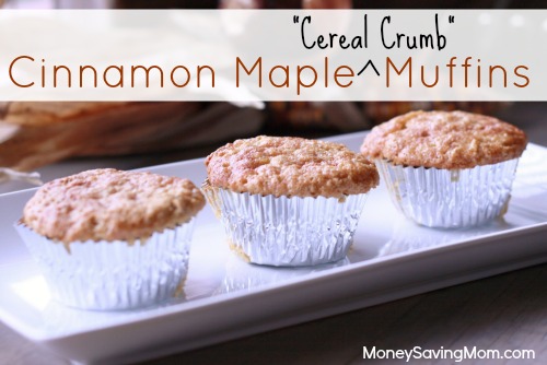 cinnamon maple cereal crumb muffins