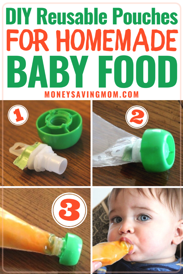 DIY Reusable Homemade Baby Food Pouches