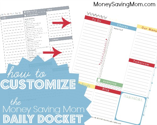 how to customize the daily docket