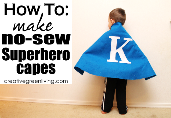 how to make no sew superhero capes for kids