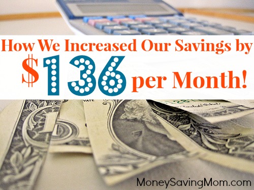 increased our savings