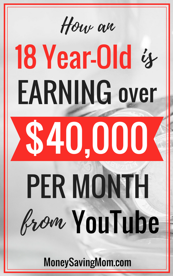 How an 18 Year-Old is Earning over $40,000 from YouTube Each Month! This story is SO inspiring!
