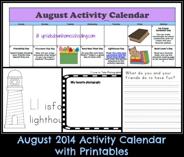 Free printable August Activities Calendar Money Saving Mom®