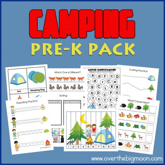 Camping Pre-K Printable Pack