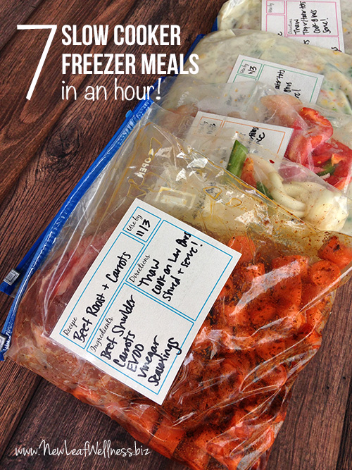 How to Make 7 Slow Cooker Freezer Meals in an Hour - Money Saving Mom®