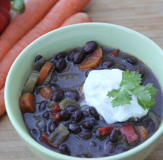 Easy Crockpot Black Bean Soup - STOCKPILING MOMS™