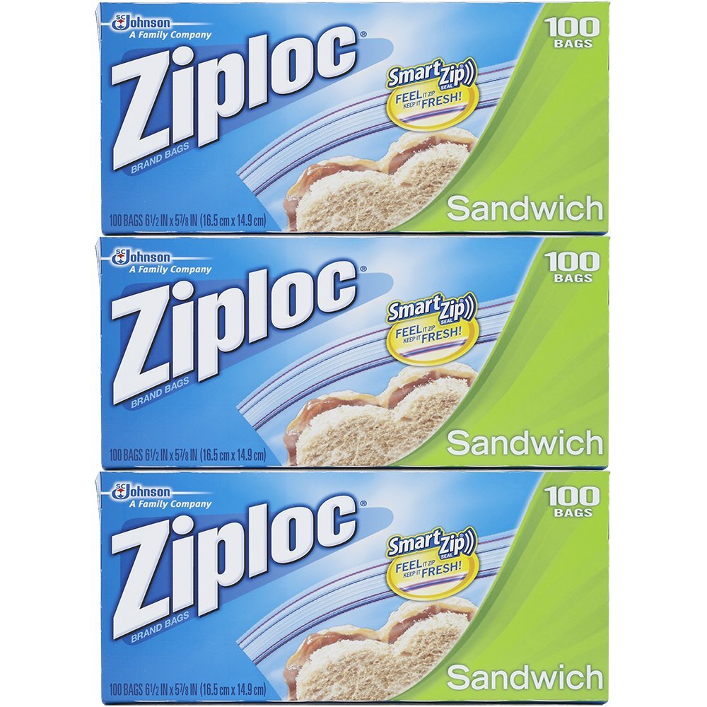 Ziploc Sandwich Bags Value Pack 100 ct Deal