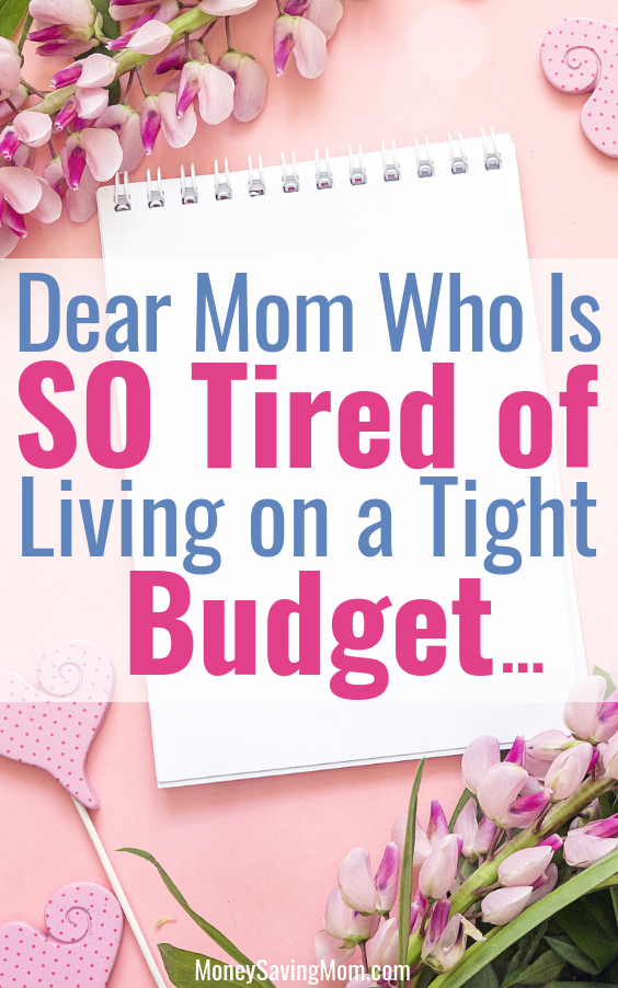 Are you tired of living on a budget and feel hopeless? Read this for some encouragement!