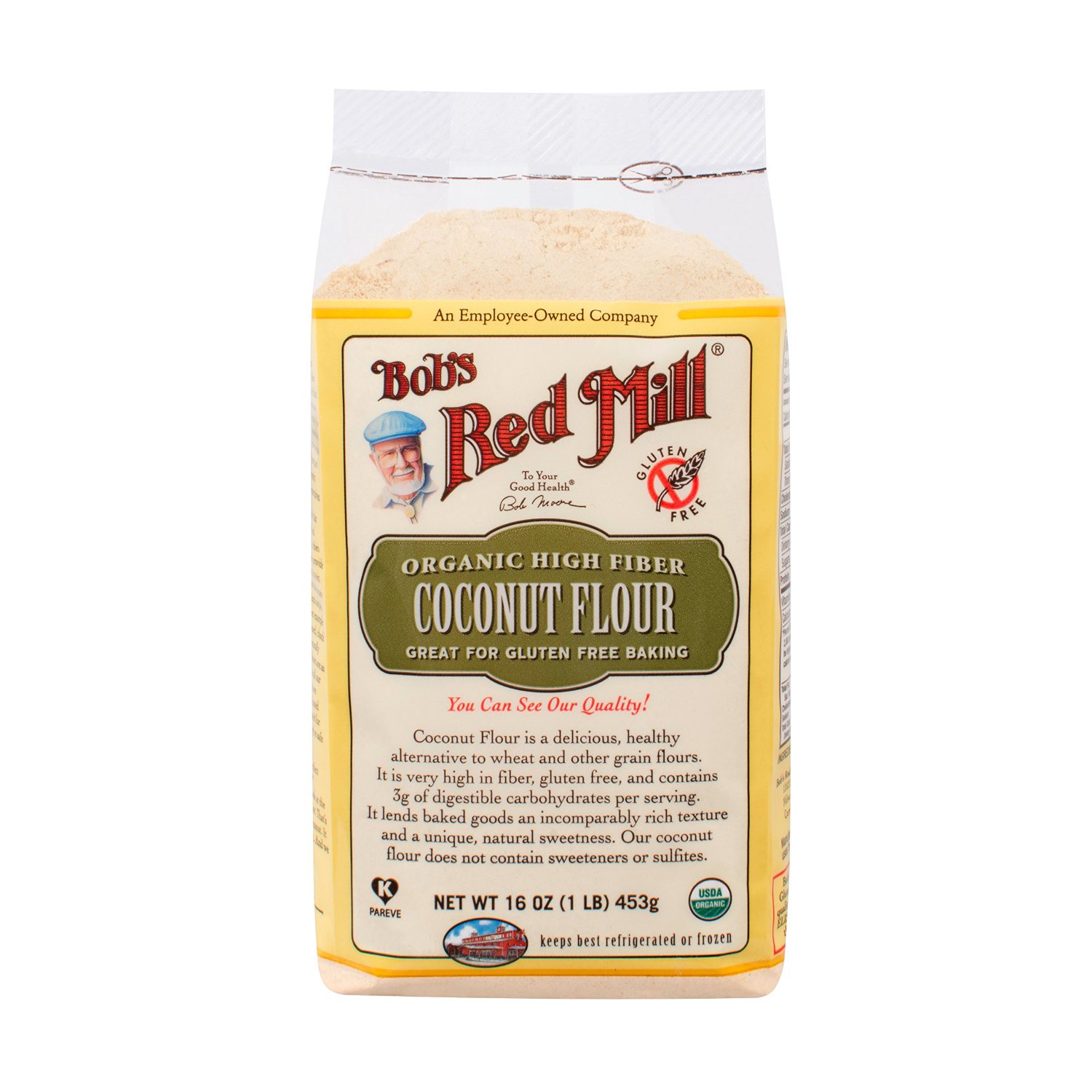 Bob's Red Mill Organic Coconut Flour, 16-Ounce Units (Pack of 4) Deal