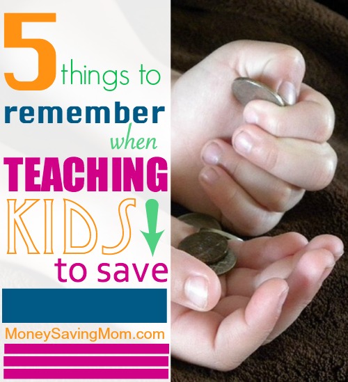 teaching kids to save