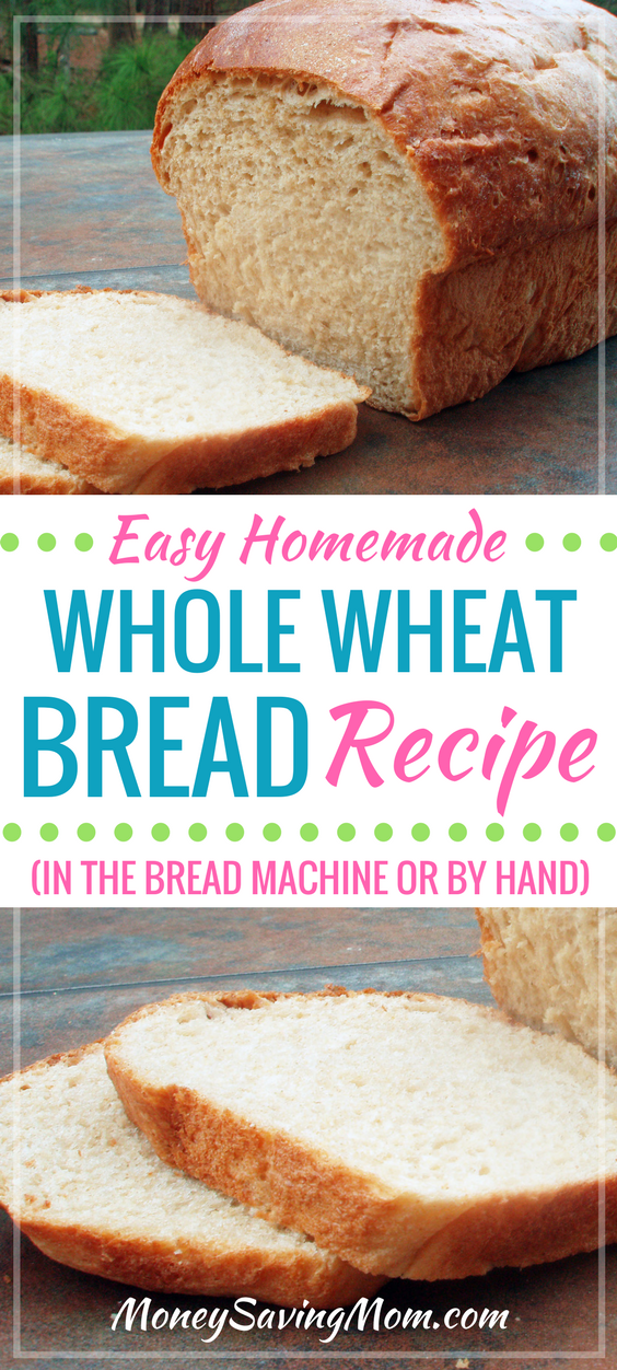 If you love homemade bread fresh from the oven, you HAVE to try this go-to bread recipe! It is healthy, super easy, and can be thrown together in less than five minutes if you use a bread machine.