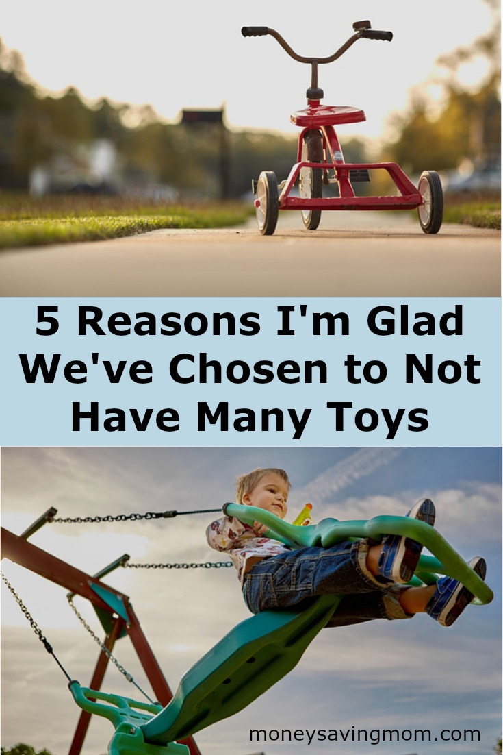 Is your house overflowing with toys? Do you spend a lot of your time picking up and organizing toys? If so, you need to read this post from one mom on why they've chosen to limit toys at their house. You might not agree with all of it, but it will definitely make you think and re-examine how many toys you have at your house. #5 is my favorite!