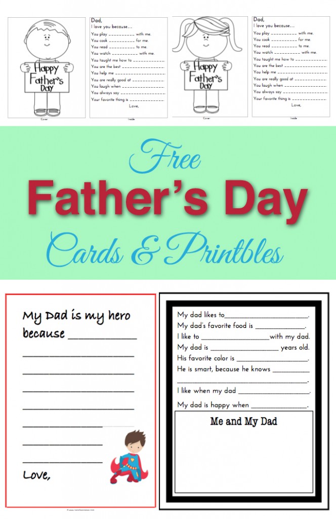 Free and customizable fathers day templates