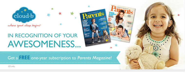Free subscription to Parents magazine