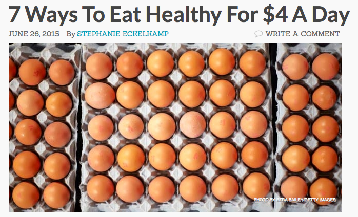 7 Ways to Eat Healthy for $4 Per Day