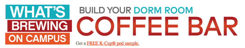 Free K-Cup Pod sample
