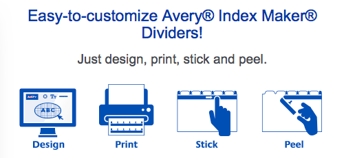 Free Avery Index Maker Divider samples