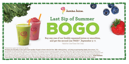 Jamba Juice coupon