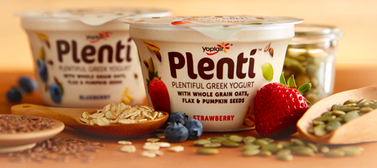 Free Cup of Yoplait Plenti Yogurt
