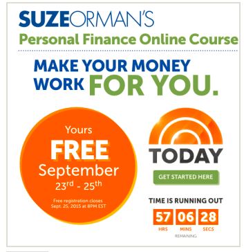 free Suze Orman financial course