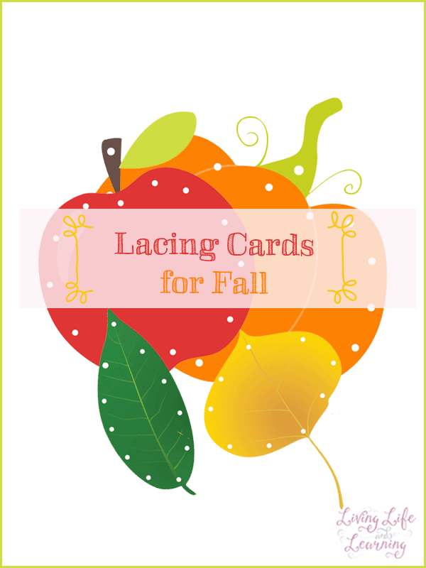 free printable lacing cards for fall