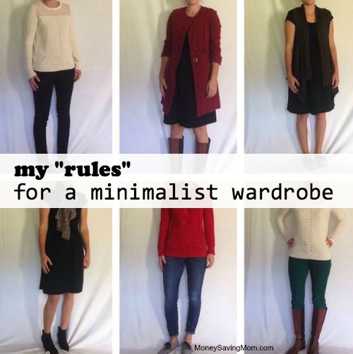 ruls for a minimalist wardrobe