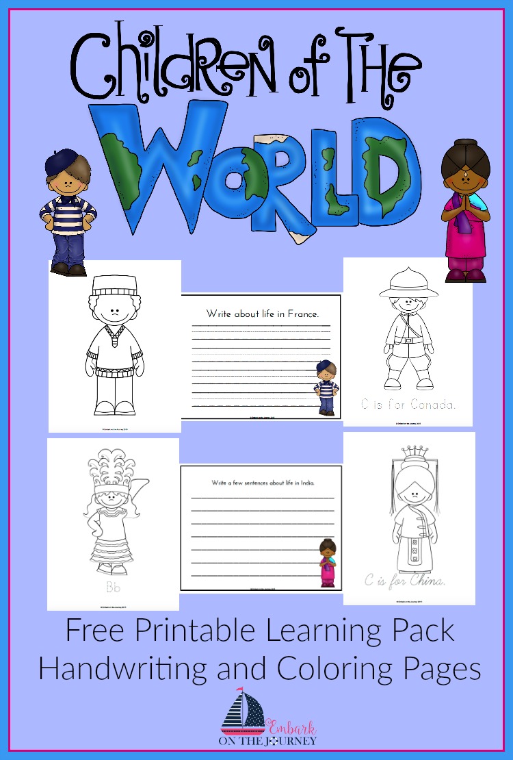 Free Children Around The World Printable Pack