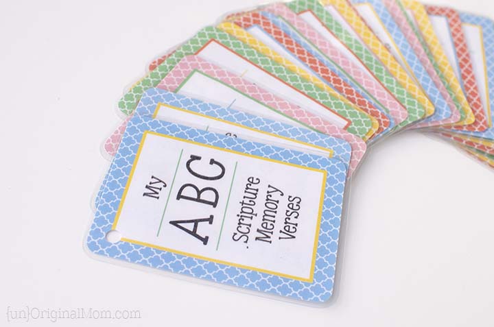 Free Printable ABC Scripture Memory Cards