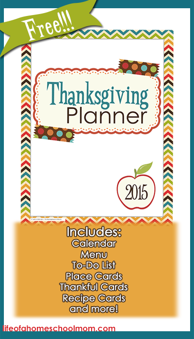 Free Thanksgiving Planner for Moms