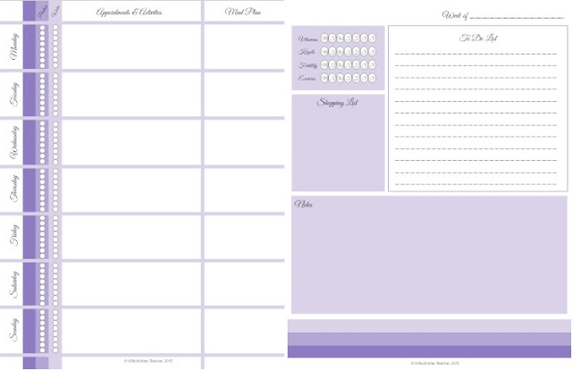 Planner Pages Side by Side