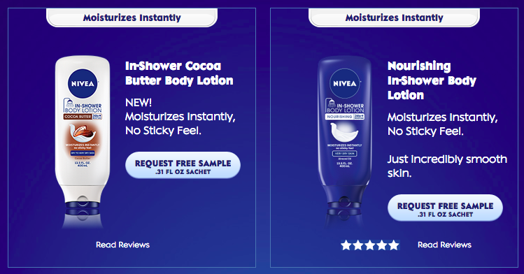 Free Sample of Nivea In-Shower Body Lotion