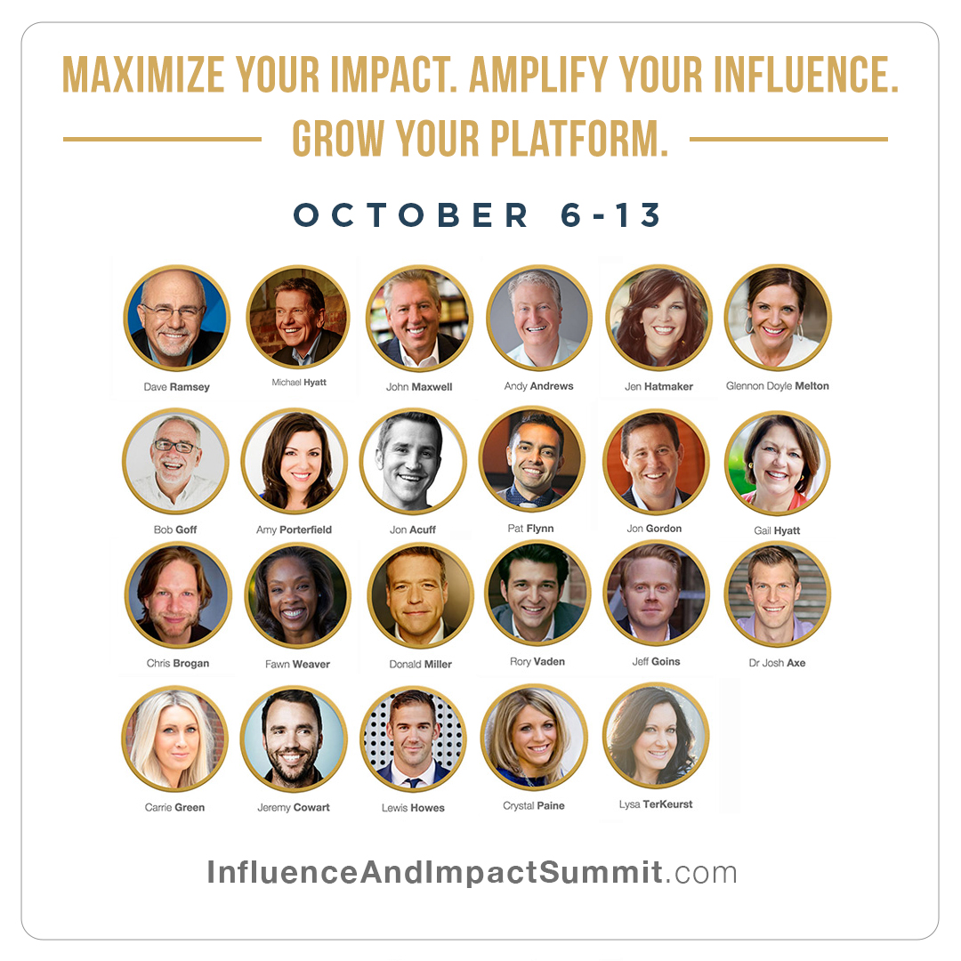Speakers at the Influence & Impact Summit