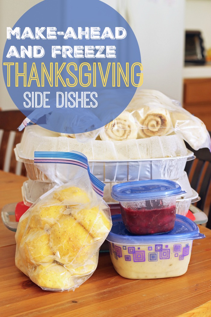 Make-Ahead and Freeze Thanksgiving Side Dishes