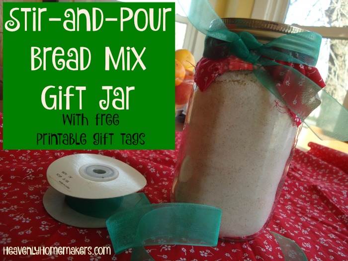 Stir and Pour Bread Mix Gift Jar