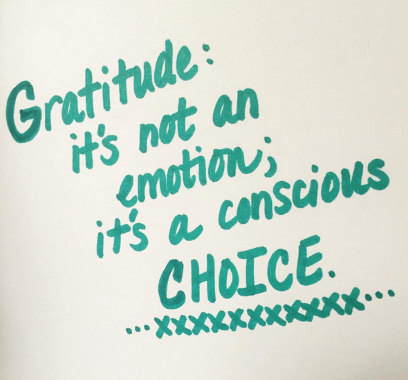Gratitude is a choice