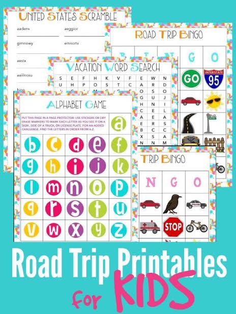 Free Road Trip Printables for Kids | Money Saving Mom®