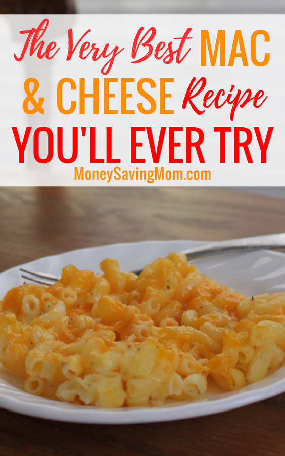 This is seriously THE BEST mac & cheese recipe of all time!