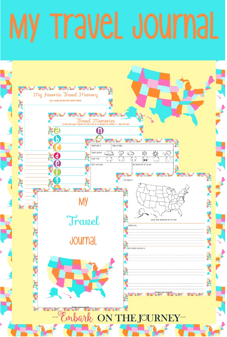 Download a free %22My Travel Journal%22 for Kids printable pack ...