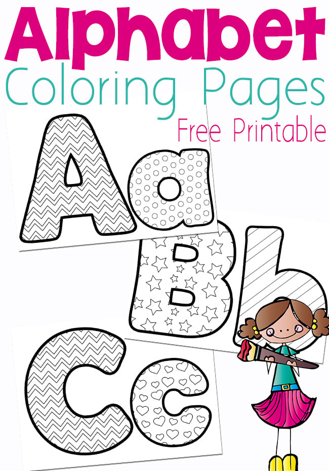 Printable Coloring Book Alphabet 2