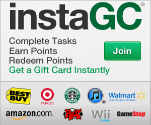 Earn FREE gift cards from InstaGC.com