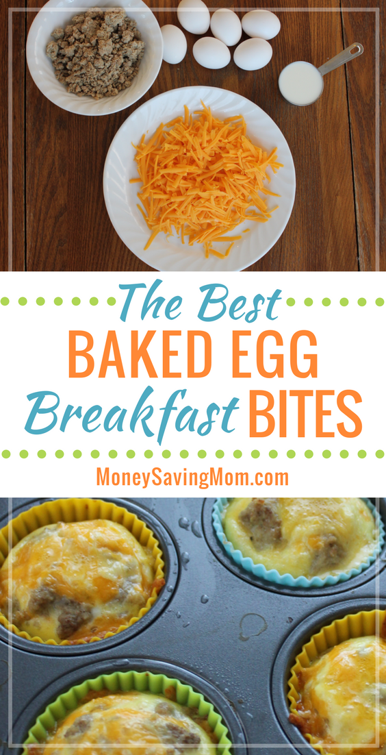 These baked egg & cheese breakfast bites are the BEST ever! They're SO simple to make on those busy weekday mornings, and they're ridiculously delicious!!