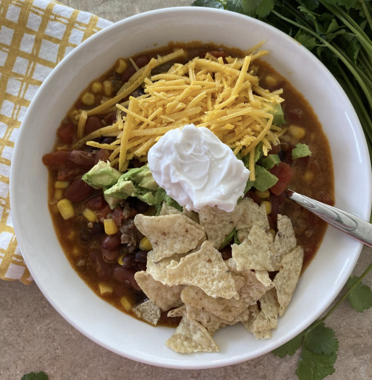 Slow Cooker Taco Soup • MidgetMomma