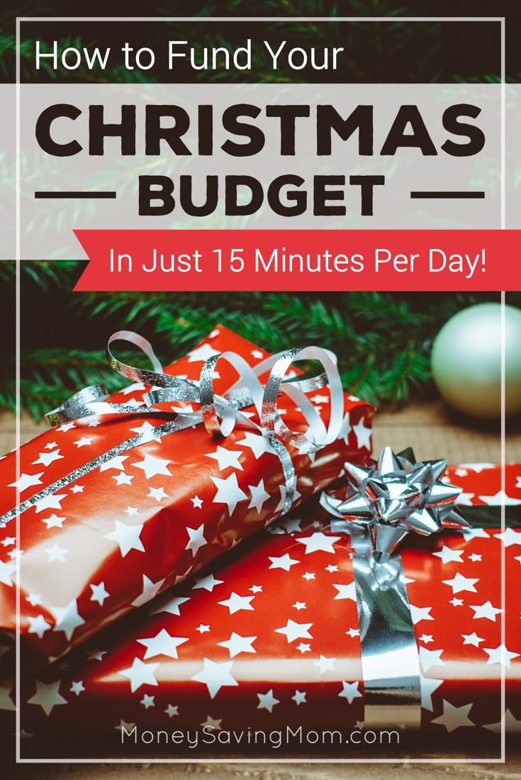 Fund your Christmas budget in 15 minutes a day! By participating in just a couple of these activities each day, you can add a pretty significant amount of cash to your Christmas budget!
