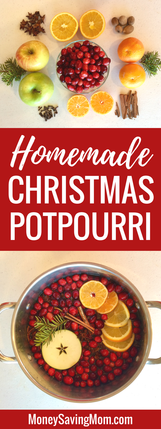 Easy homemade Christmas potpourri! Fancy it up or make it frugal -- whatever works for you!