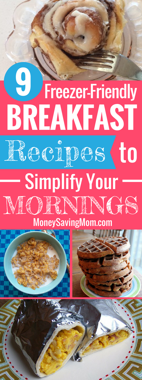 Prep breakfasts ahead of time to save time and simplify mornings! Check out this list of great freezer-friendly breakfast ideas!